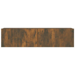 Berkfield Tv Wall Cabinet Smoked Oak 120X30X30 Cm Engineered Wood - thumbnail 5