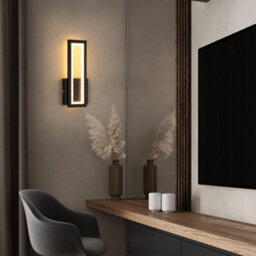 Pheashine Black Led Indoor Wall Light 16W 2000Lm 32Cm 3000K Warm White Acrylic Black - thumbnail 4