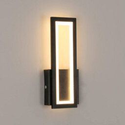 Pheashine Black Led Indoor Wall Light 16W 2000Lm 32Cm 3000K Warm White Acrylic Black