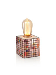 Auraglow Mysa Mosaic Effect Stone Table Desk Lamp - Soho - With Ag547 - thumbnail 2