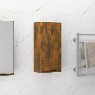 Walplus Wall-Mounted Bathroom Cabinet Smoked Oak 32X20X67 Cm - image 1