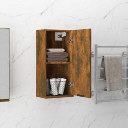 Walplus Wall-Mounted Bathroom Cabinet Smoked Oak 32X20X67 Cm - thumbnail 4