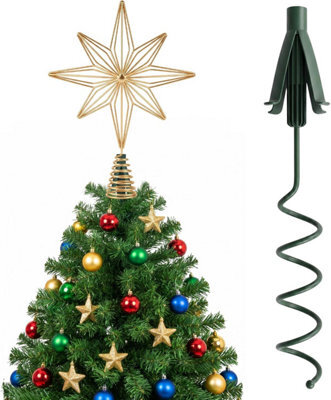 Vivo Technologies Christmas Tree Topper Holder Twist-On Adjustable Treetop Xmas Decor Support - image 1