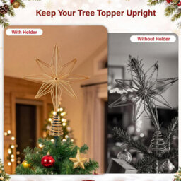 Vivo Technologies Christmas Tree Topper Holder Twist-On Adjustable Treetop Xmas Decor Support - thumbnail 6