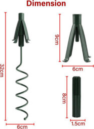 Vivo Technologies Christmas Tree Topper Holder Twist-On Adjustable Treetop Xmas Decor Support - thumbnail 3