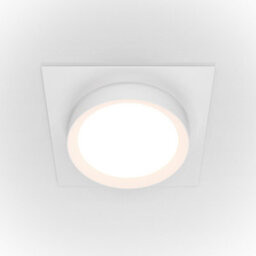 Luminosa Lighting Luminosa Maytoni Hoop Square Recessed Downlight White Gx53 - thumbnail 1