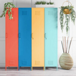 Novogratz Dorel Home Cache Metal Locker With 1 Door Yellow - thumbnail 8