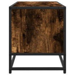 Walplus Tv Cabinet Smoked Oak 100X34.5X40 Cm Engineered Wood And Metal - thumbnail 5