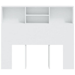 Vidaxl Headboard Cabinet White 120X19X103.5 Cm Headboard Cabinets - thumbnail 5