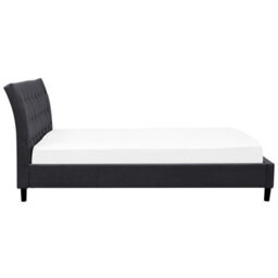 Beliani Bed Fabric Saverne 180 X 200 Cm (Eu Super King) Dark Grey - thumbnail 5