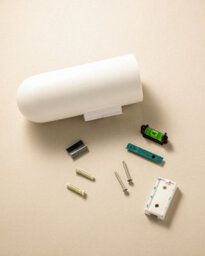 Cosmic Wall Mounted Toothbrush Holder, Bathroom Tumbler, Beige, Award-Winning Design, Geyser Collection - thumbnail 3