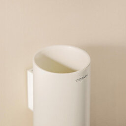Cosmic Wall Mounted Toothbrush Holder, Bathroom Tumbler, Beige, Award-Winning Design, Geyser Collection - thumbnail 6