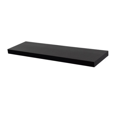 Harbour Housewares 80Cm Floating Wall Shelf - Black - Photo Gallery Bookshelf Wall Shelves For Storage & Display - image 1