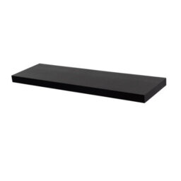 Harbour Housewares 80Cm Floating Wall Shelf - Black - Photo Gallery Bookshelf Wall Shelves For Storage & Display - thumbnail 1