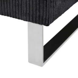 Beliani Industrial Armchair Vind Corduroy Black - thumbnail 8