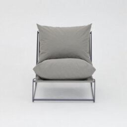 Home Detail Marina Steel Garden Chair, Grey - thumbnail 3
