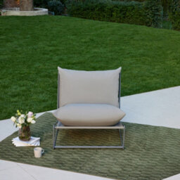 Home Detail Marina Steel Garden Chair, Grey - thumbnail 2