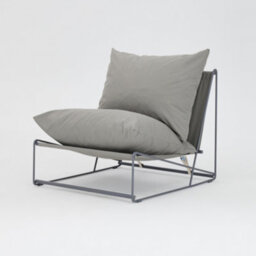 Home Detail Marina Steel Garden Chair, Grey - thumbnail 4