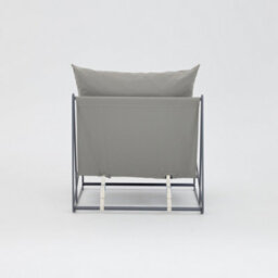 Home Detail Marina Steel Garden Chair, Grey - thumbnail 6