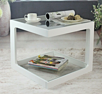 Aspect Furniture Rossini 2-Tier Side Table/coffee Table/end Table/lamp Table (White) - image 1