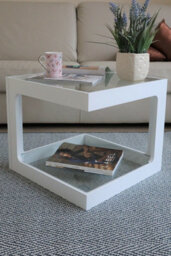 Aspect Furniture Rossini 2-Tier Side Table/coffee Table/end Table/lamp Table (White) - thumbnail 5
