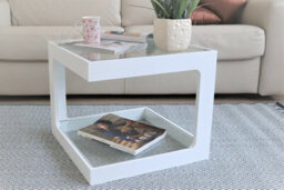 Aspect Furniture Rossini 2-Tier Side Table/coffee Table/end Table/lamp Table (White) - thumbnail 4