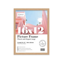 16X12 Oak Picture Frame (40.6 X 30.5Cm) Poster, Photo, Artwork, Gallery Wall Or Print - thumbnail 1