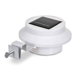 Taylor & Brown 2 X Solar Led Fence Gutter Lights, Super Bright, Weather-Resistant, No Wiring, Home & Garden Décor (White) - thumbnail 2