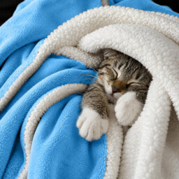 Moonlight Bedding Sherpa Fleece Throw Blanket Sky Blue Single Soft Thick & Fluffy Reversible Throw For Sofa, Bed & Travel Blanket - thumbnail 2