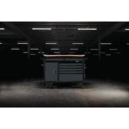 Draper Bunker 48 Inch Grey 14 Drawer Roller Tool Cabinet With Hardwood Worktop,multi Functional Storage Solution For Garage & Workshop - thumbnail 5