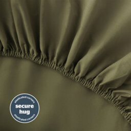 Silentnight Cotton Rich T180 Fitted Sheet - Sage - thumbnail 3