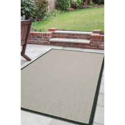 Melrose Eden Border Monochrome Indoor Outdoor Large Area Rug 3mm Pile Height - 160/230Cm - thumbnail 4