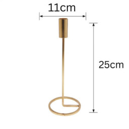 Urbn-Living Urbnliving  Metal Candlestick Taper Gold Candle Holder Stand Home Décor Wedding Table Centrepiece - thumbnail 6