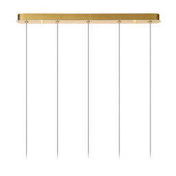 Lucide Kligande - Pendant Light - Led Dim. - 5X7,8W 2700K - Matt Gold / Brass - thumbnail 5