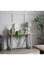 Uthina Modern Grey Table Lamp With Linen Shade For Lounge & Bedroom - thumbnail 5