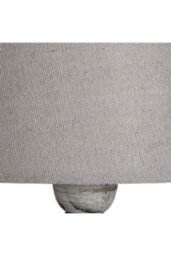 Uthina Modern Grey Table Lamp With Linen Shade For Lounge & Bedroom - thumbnail 3
