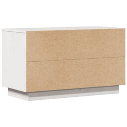 Berkfield Stylish Tv Cabinet White 74X35X44 Cm Solid Wood Pine - thumbnail 7
