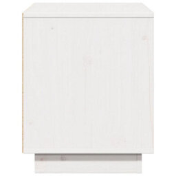 Berkfield Stylish Tv Cabinet White 74X35X44 Cm Solid Wood Pine - thumbnail 6