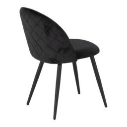 Seconique Marlow Chairs Black Velvet Priced At A Pack Of 4 Chairs - thumbnail 5