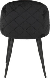 Seconique Marlow Chairs Black Velvet Priced At A Pack Of 4 Chairs - thumbnail 7