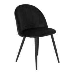 Seconique Marlow Chairs Black Velvet Priced At A Pack Of 4 Chairs - thumbnail 3