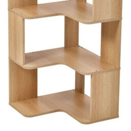 4 Tiers--126X39X39Cm Standing Book Shelves Corner Shelf Storage Wood Display Bookcase Unit - thumbnail 5