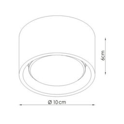 Sollux Lighting Modo Aluminum Burgundy 1 Lights Minimalist Ceiling Lamps - thumbnail 8