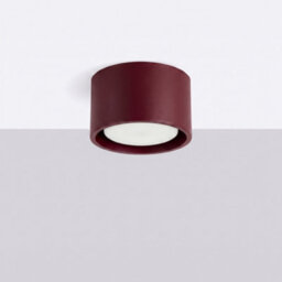 Sollux Lighting Modo Aluminum Burgundy 1 Lights Minimalist Ceiling Lamps - thumbnail 2