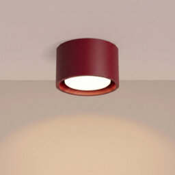 Sollux Lighting Modo Aluminum Burgundy 1 Lights Minimalist Ceiling Lamps - thumbnail 3