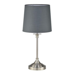First Choice Lighting Set Of 2 Chester Brushed Nickel Lamps - thumbnail 3