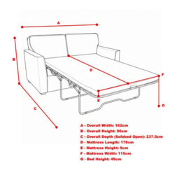 Koda - 3 Seater Sofabed 3-Fold - Silver - thumbnail 6