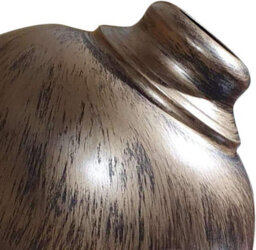 Homin 21Cm Vintage Retro Lampshade Brushed Copper Metal Curved Shape - thumbnail 5