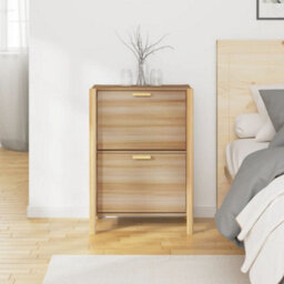 Berkfield Elegant Shoe Cabinet 57.5X33X80 Cm Engineered Wood - thumbnail 3