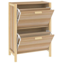 Berkfield Elegant Shoe Cabinet 57.5X33X80 Cm Engineered Wood - thumbnail 8